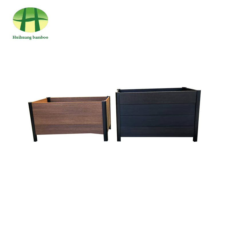 বহিরঙ্গন আবহাওয়া প্রতিরোধের বাঁশ রোপণকারী যৌগিক কাঠ রোপনকারী বাক্স বহিরঙ্গন আবহাওয়া প্রতিরোধের বাঁশ রোপণকারী যৌগিক কাঠ রোপনকারী বাক্স